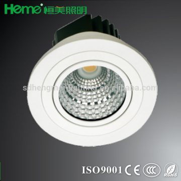 LED round COB 9W 12W 590lm 780lm LED ceiling recessed mount down light