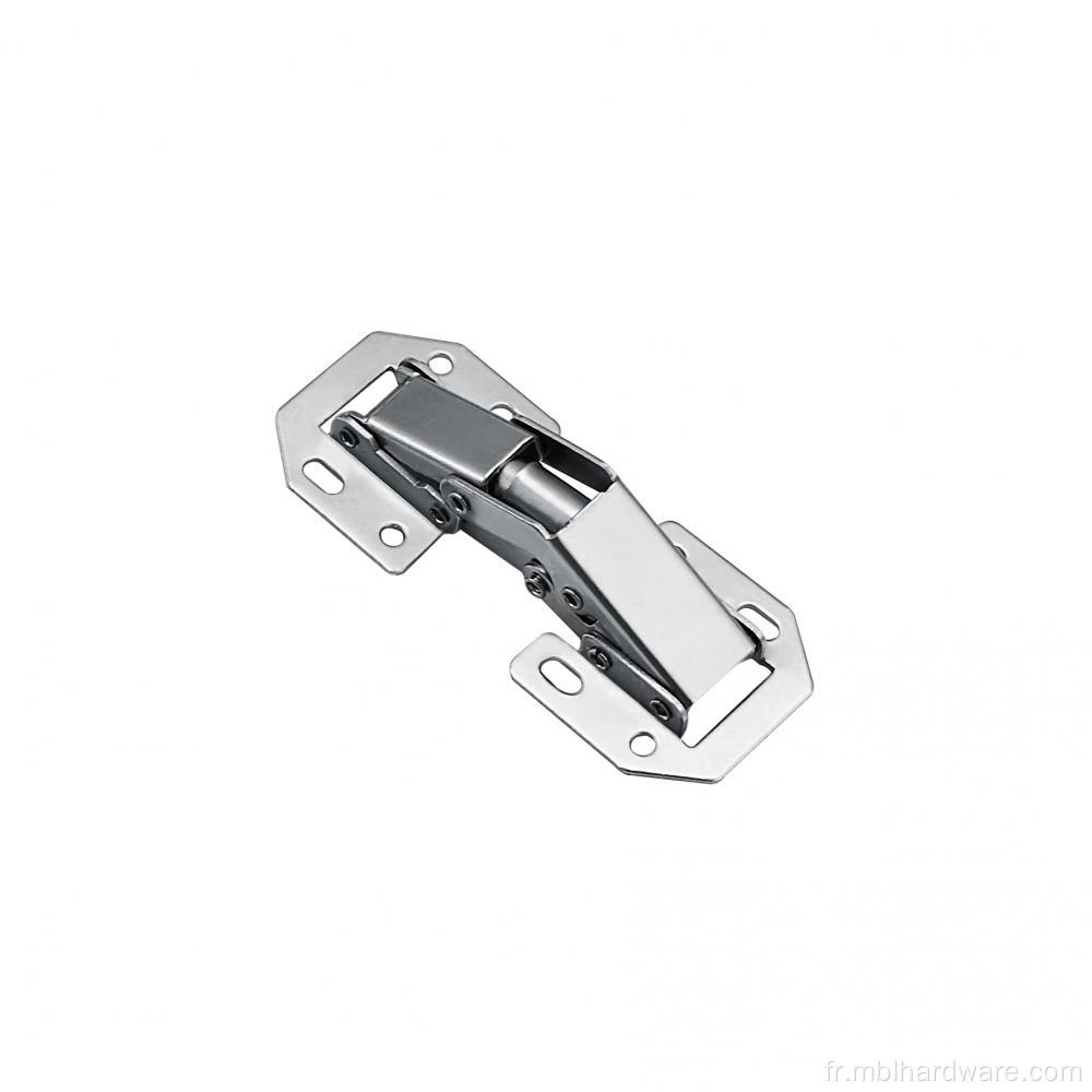 3 "Hinge de grenouille nickelé sans ouverture