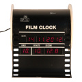 Reloj digital con alarma de modo de película vertical