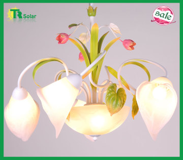 Flower Wrought Chandelier Lamp for living room, dinner room & drawing room E14*6 lighting