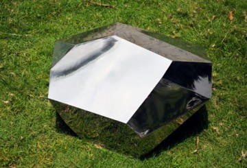 stainless steel stone sculpture for garden