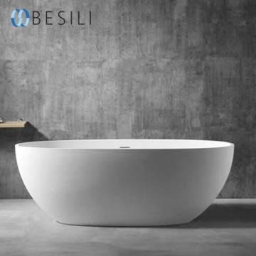 Modern High-Quality Bathroom Oval Acrylic White Whirlpool Bathtub