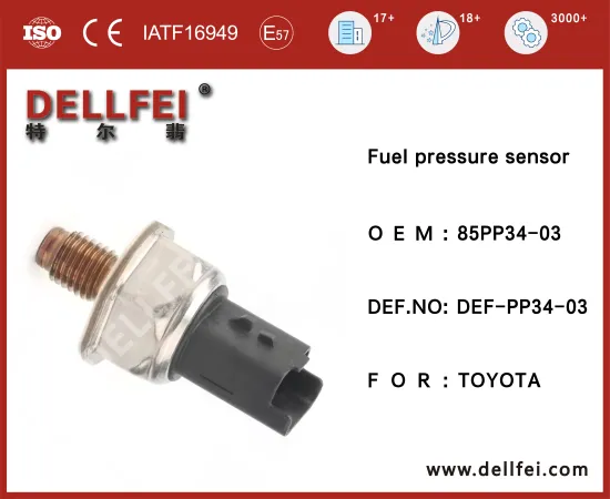 New Original Fuel Rail Pressure Sensor 85PP34-03 for TOYOTA