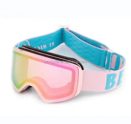 Customized Sports Snow Glasses: Snowboard Goggles with Elastic Straps and Ski Goggles