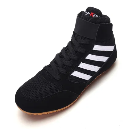 New Arrival Mens Wrestling Shoes Luxury Brand Unisex Pro Wrestling Boots Light Weight Boxing Shoe Boy Best wrestling Sport Shoes