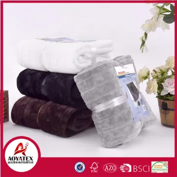 new design super soft brushed long pile fake fur polar fleece blanket