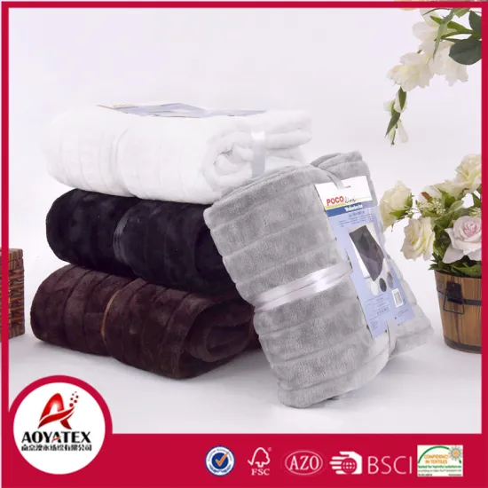 new design super soft brushed long pile fake fur polar fleece blanket