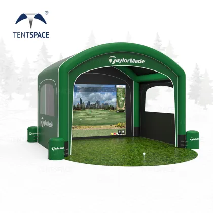 Inflatable Golf Tent Simulator: New Arrival Indoor Golf Enclosures