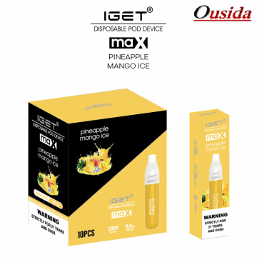 IGET MAX 2300 Puffs raspberry watermelon ice