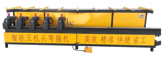 Five head rebar bending hoop machine