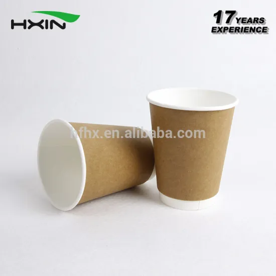 Brown Color Double Wall Kraft Paper Cup for tea