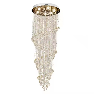 Modern Simple Duplex Luxury Long Chandelier for Home Indoor Lighting