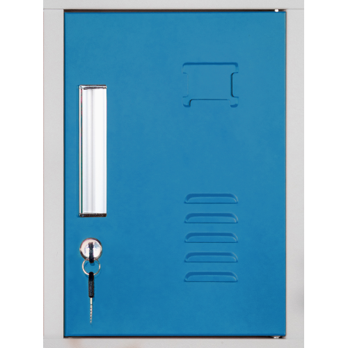 12 Compartment Metal Locker Bule