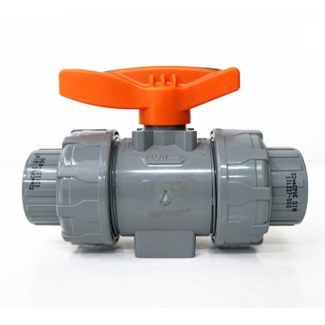 CPVC Double Union Ball Valve: 15mm to 100mm for Water Dosing Systems - Industrial Manual Valve