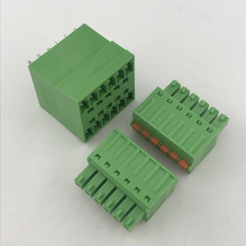 3.81mm pitch double row pluggable PCB terminal block