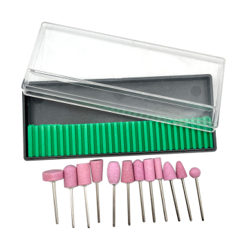 Quartz Mounted Mini Diamond Ceramic Abrasive Nail Drill Bits