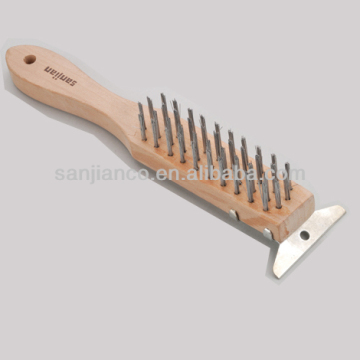 2016 the newest USA style SJIE3024-1 dental wire brush with scaper