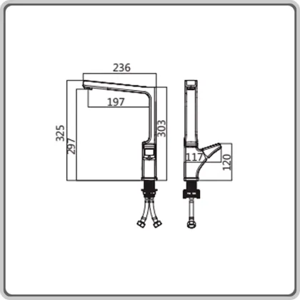 Latest Design Polished Long Neck European KitchenAid Mixer Faucet