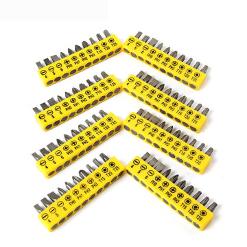 10pcs Set of Cross and Slotted Screwdriver Bits with Power Screw Drivers Adapter Kit - Factory Direct Pricing
