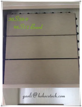 New design wpc tiles sanding wood composite board 3 slate DIY Tiles outdoor