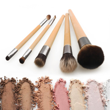 Free Samples of 5Pcs Bamboo Makeup Brushes - China Wholesale Private Label Set