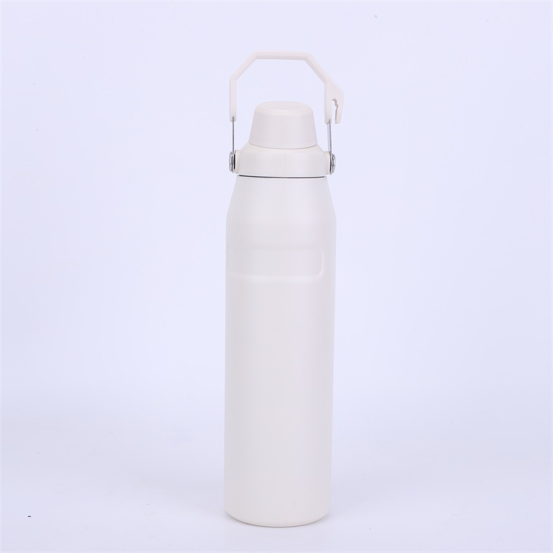 Portable travel kettle with handle and crooked mouth