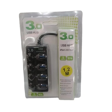 Nuovo hub USB 3.0 a 4 porte con interruttore a chiave indipendente e trasmissione ad alta velocità