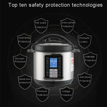 Stainless steel majestic french electric pressure cooker