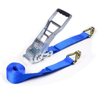 2" 5 Ton 50mm Wholesale ERGO Binding Ratchet Buckle Tie Down Straps Belt With 2 Inch Double J Hooks