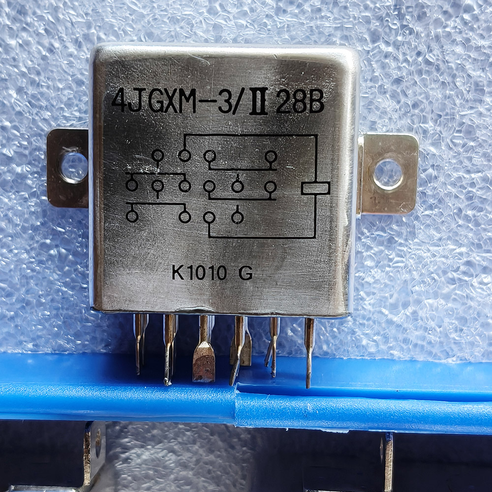 Detailed terminal and sealing view of Military Metal Aviation Relay
