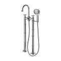 Gold Floor Mounted freestanding Bathtub Faucets