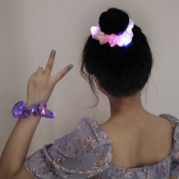 Led Flashing Scrunchies - Light Up Hairbands for Parties