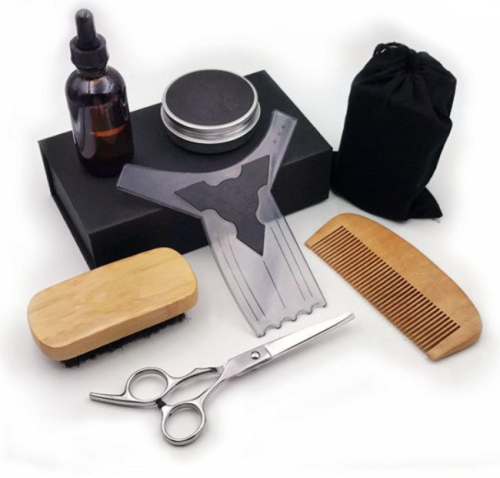 Kit profissional de cuidados de barba para homens