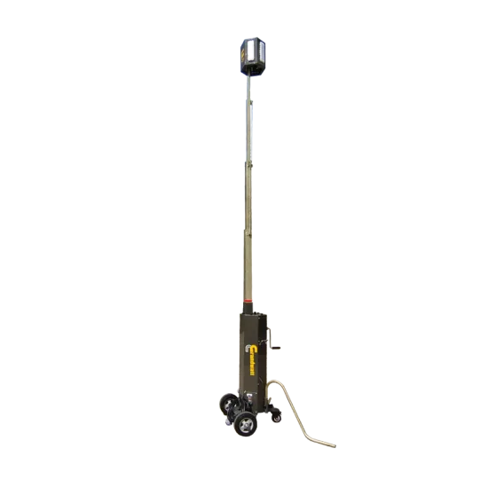 Emergency lighting tower with adjustable lighting