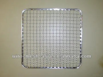 One-time barbecue net /crimped barbecue grill net/good quality /stainless steel barbecue grill netting