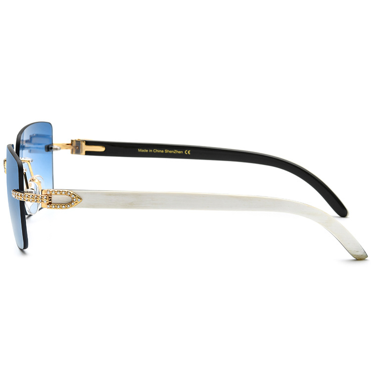 Nylon Lens Buffalo Horn Sunglasses