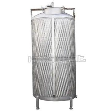 500L-1000L Cosmetic Diesel Fuel Wine Fermenter with Bright Dimple Jacket Storage Tank