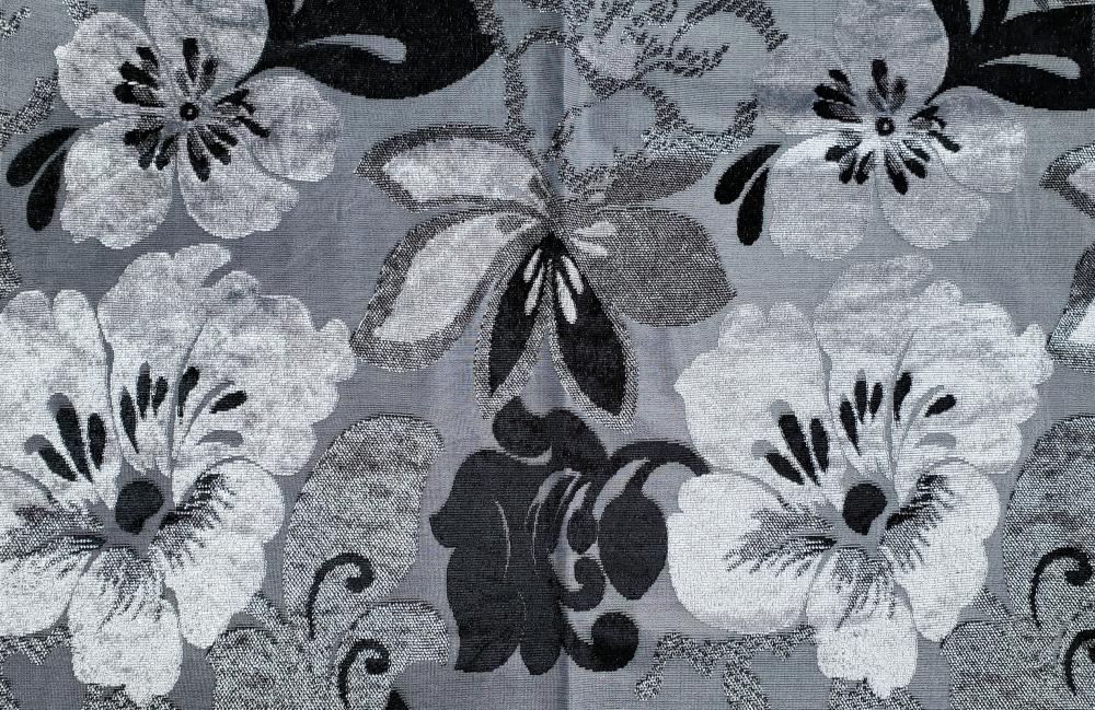 Flower Jacquard Fabric For Sofa Cover C