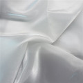 Biały jedwabny organzy Tiulowy materiał na suknię ślubną