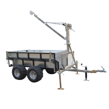 CE Certified Galvanized Box Trailer with Cage