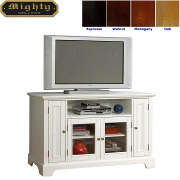 60 inch Wooden 4 Doors Entertainment White TV Console Stand
