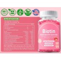 Gomitas de biotina con biotina 10,000mcg Cabello saludable y piel y uñas