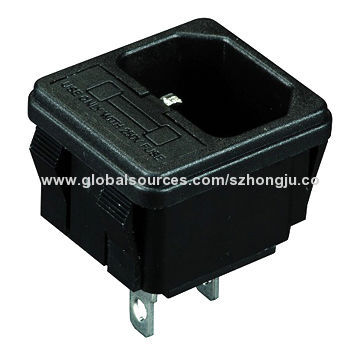 10A 250V Power Socket, UL, CUL, VDE Certifications, 5 x 20mm