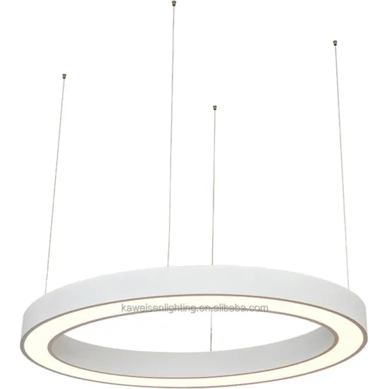 Modern Customizable Circular Indoor Hotel & Residential LED Elliptical Ring Linear Pendant Lighting with Metal Frame