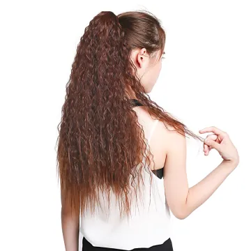 AliLeader Afro Kinky Synthetic Hair Drawstring Ponytail Hairpieces