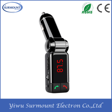 2016 dual USB car charger bc06 FM transmitter handsfree bluetooth car MP3 player