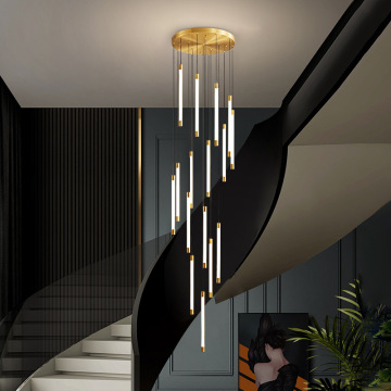 Otel fuayesi dekoru için modern lüks LED kristal avizeler