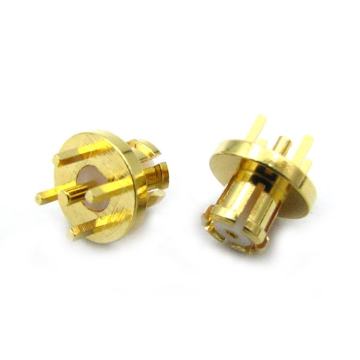 smp female for pcb mount connector gold plated