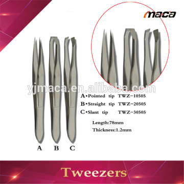Customized metal eyebrow tweezer