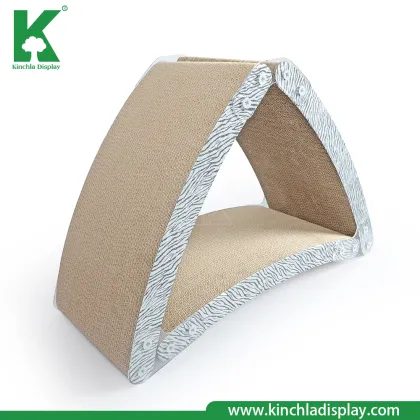 Cat Toys Triangle Design Corrugated Cardboard Cat Scratcher